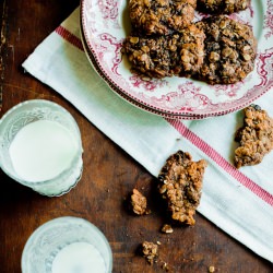 Honey Chocolate Oatmeal Cookies
