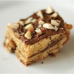 Hazelnut Nutella Blondies
