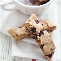 PB Chocolate Chip Biscotti
