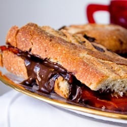 Persimmon Chocolate Panini – Vegan