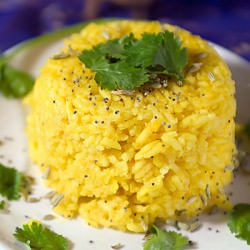 Colorful Vegan Turmeric Rice