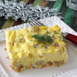 Smoked Salmon Egg Casserole
