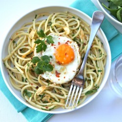 Fried Eggs Pasta