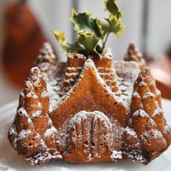 Gingerbread Castle Bundt Cake