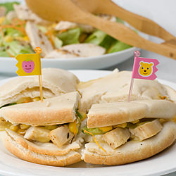 Leftover Chicken Pita