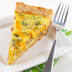 Boudin & Green Pepper Quiche