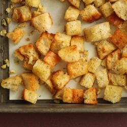 Homemade Garlic Croutons