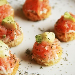 Festive Salmon Canapé