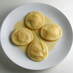 Pumpkin Ravioli w/ Brown Butter