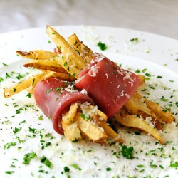 Prosciutto-Wrapped Truffle Fries