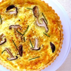 Mushroom Cheddar Quiche