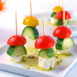 Skewered Greek Appetizer