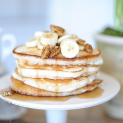 Banana Pecan Pancakes