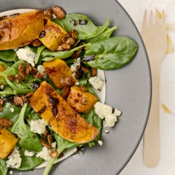 Butternut Spinach Gorgonzola Salad