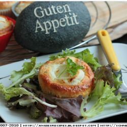 Olive Muffins w/ Fresh Goat Cheese