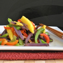 Purple Potatoes Stir-Fry