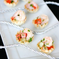 Shrimp Ceviche in Phyllo Cups