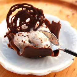 Ice Cream in Chocolate Cups
