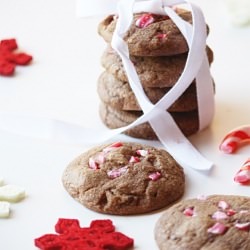 Dark Chocolate & Candy Cane Cookies
