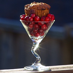 Cranberry-Eggnog Bran Muffins