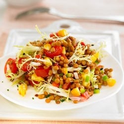 Lentil Salad w/Corn and Tomatoes