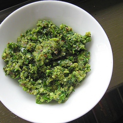 Black Walnut Parsley Pesto