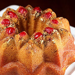 Bourbon, Pecan & Cherry Cake