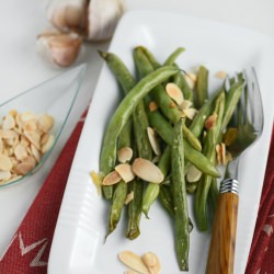 French Beans with Almonds & Garlic