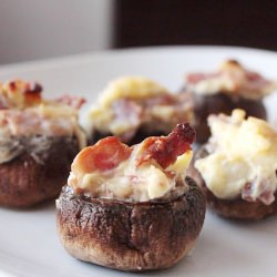 Bacon and Cheese Stuffed Mushrooms