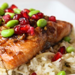 Pomegranate-Glazed Salmon