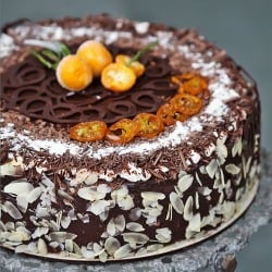 Chocolate Orange Almond Gateau