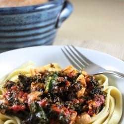 Tomato, Kale & Mushrooms
