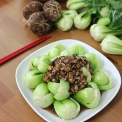 Baby Bok Choy w/ Mushrooms