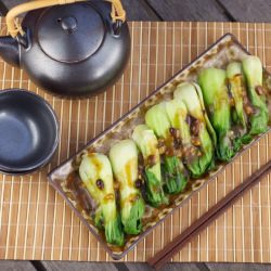 Bok Choy with Black Bean Sauce