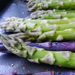 Roasted Asparagus with Walnut Crema