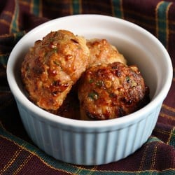 Spicy Smoked Mozzarella Meatballs