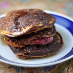 Almond & Red Beet Pancakes