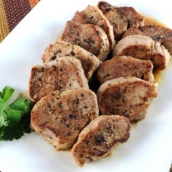 Pork Medallions with Cider Sauce