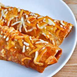 BBQ Chicken Enchiladas