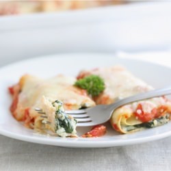 Spinach Mushroom Cannelloni