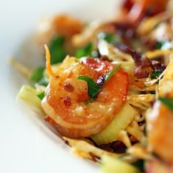 Spring Slaw with Smoked Shrimp