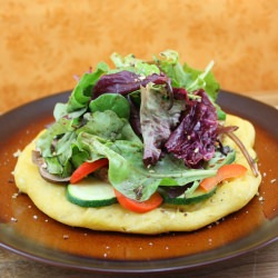 Stovetop Salad Pizza