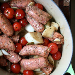 Italian Sausages & White Beans