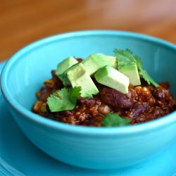 Chocolate Chip Chili w/ Sausage