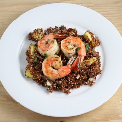 Quinoa with Shrimp and Pineapple