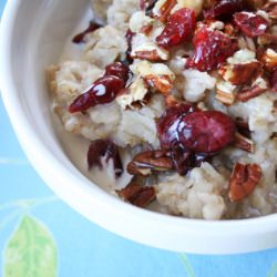 Cranberry-Pecan Oatmeal