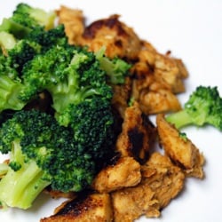 Barbecue Chicken, Steamed Broccoli