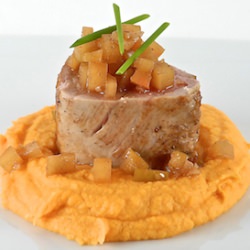 Asian Pork with Spiced Apples
