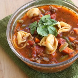 Italian Sausage Soup & Tortellini