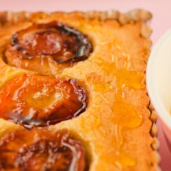 Nectarine Tart w/ Orange Syrup